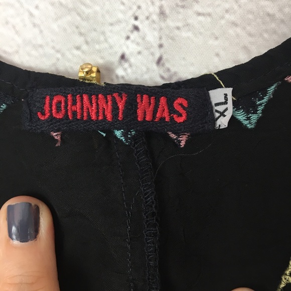 Johnny Was Embroidered Peta Slip Dress Size XL - Picture 14 of 16